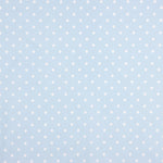 Flamenco bedruckte Popeline mit Polka Dots 7mm Hellblau - Ribes y Casals
