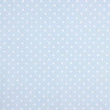 Flamenco bedruckte Popeline mit Polka Dots 7mm Hellblau - Ribes y Casals