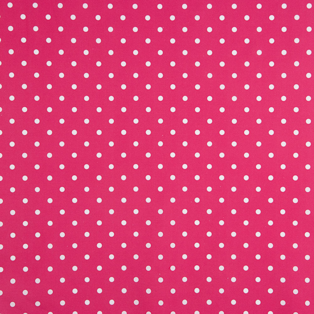 Flamenco Spitzpopeline mit Polka Dots 7mm Erdbeere - Ribes y Casals