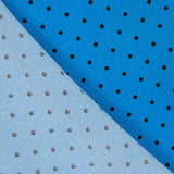 Polka Dots 3mm Blau-Schwarzer Stretch-Regenmantel - Ribes y Casals