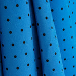 Polka Dots 3mm Blau-Schwarzer Stretch-Regenmantel - Ribes y Casals