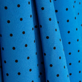 Polka Dots 3mm Blau-Schwarzer Stretch-Regenmantel - Ribes y Casals