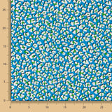 Polyester-Krepp Leopard Blau - Ribes y Casals