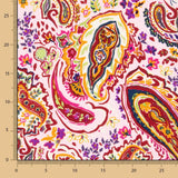 Krepp Polyester Kaschmir Rot - Ribes y Casals