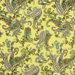 Polyester-Krepp-Kaschmir-Muster Gelb - Ribes y Casals