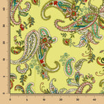 Polyester-Krepp-Kaschmir-Muster Gelb - Ribes y Casals