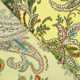 Polyester-Krepp-Kaschmir-Muster Gelb - Ribes y Casals