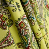 Polyester-Krepp-Kaschmir-Muster Gelb - Ribes y Casals