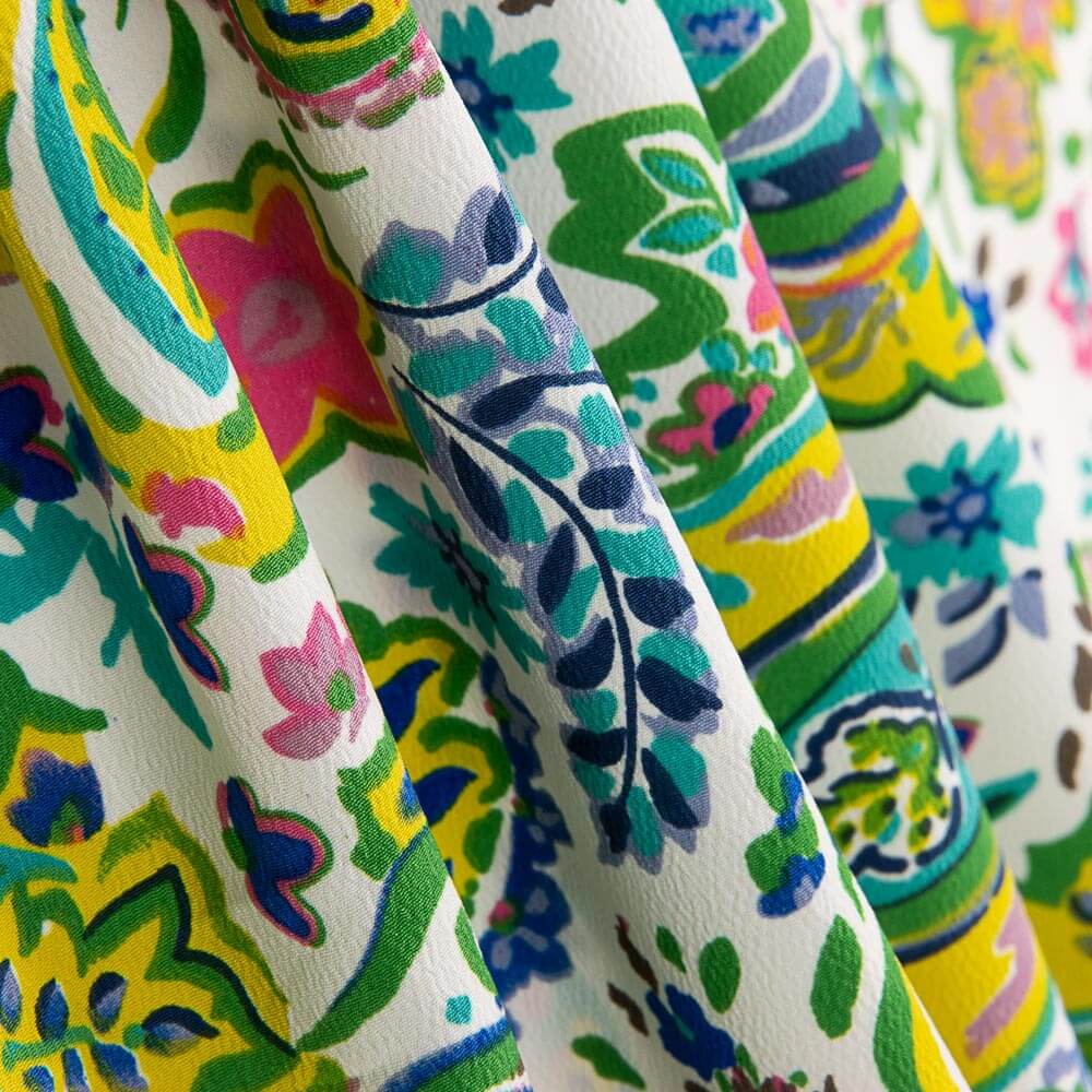 Polyester-Kaschmir-Krepp Polyester-Kaschmir Jadegrün - Ribes y Casals