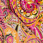 Polyester-Krepp Kaschmir Gesättigter Polyester-Krepp Fuchsien - Ribes y Casals