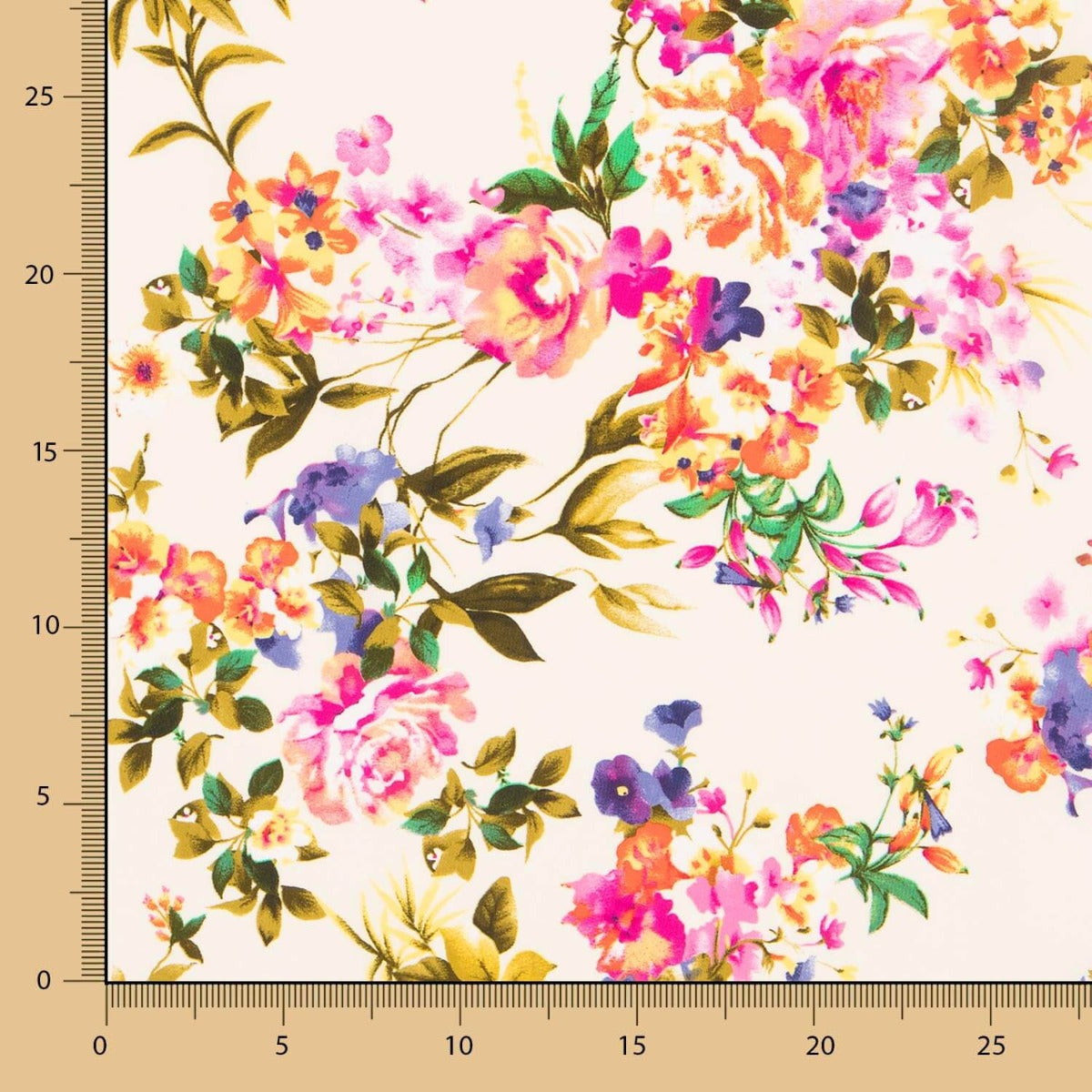 Krepp Floral Ecru - Ribes y Casals