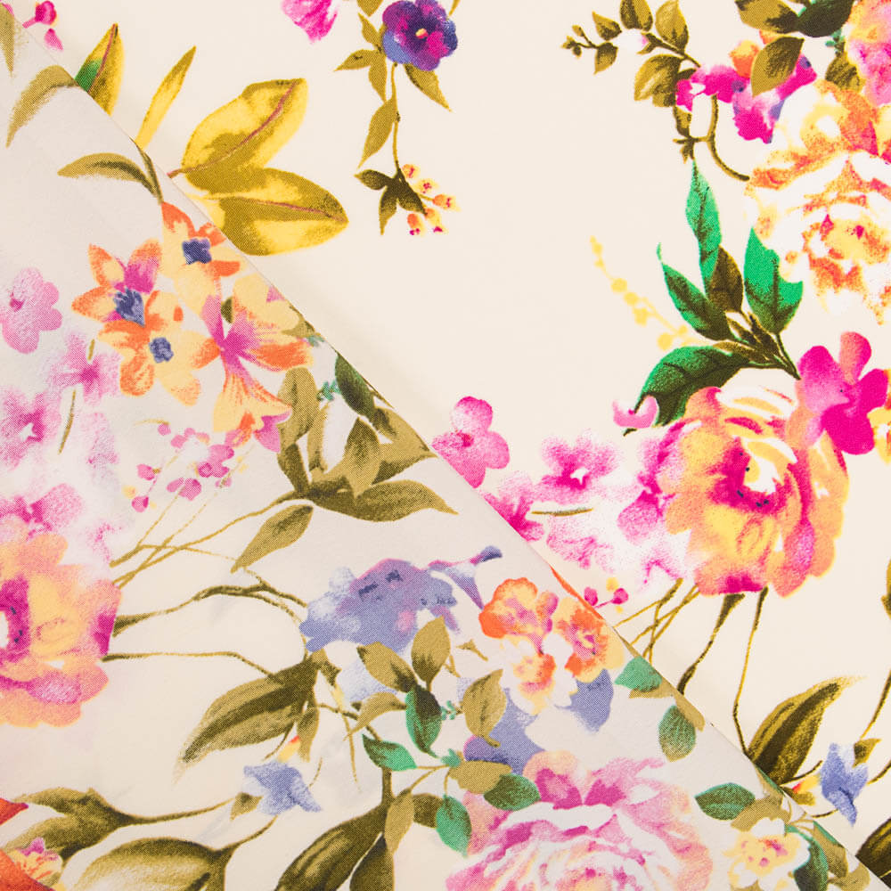 Krepp Floral Ecru - Ribes y Casals