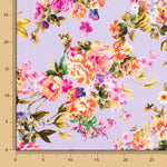 Malvenfarbener Blumenkrepp - Ribes y Casals
