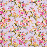 Malvenfarbener Blumenkrepp - Ribes y Casals