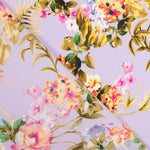 Malvenfarbener Blumenkrepp - Ribes y Casals