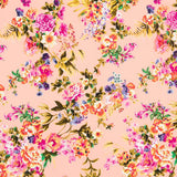 Lachsfarbener Blumenkrepp - Ribes y Casals