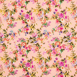 Lachsfarbener Blumenkrepp - Ribes y Casals