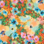 Fama Strecht Blumen Aquarell Grün - Ribes y Casals