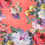 Fama Stretch Blume Aquarell Koralle - Ribes y Casals