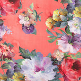 Fama Stretch Blume Aquarell Koralle - Ribes y Casals