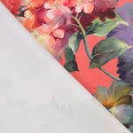 Fama Stretch Blume Aquarell Koralle - Ribes y Casals