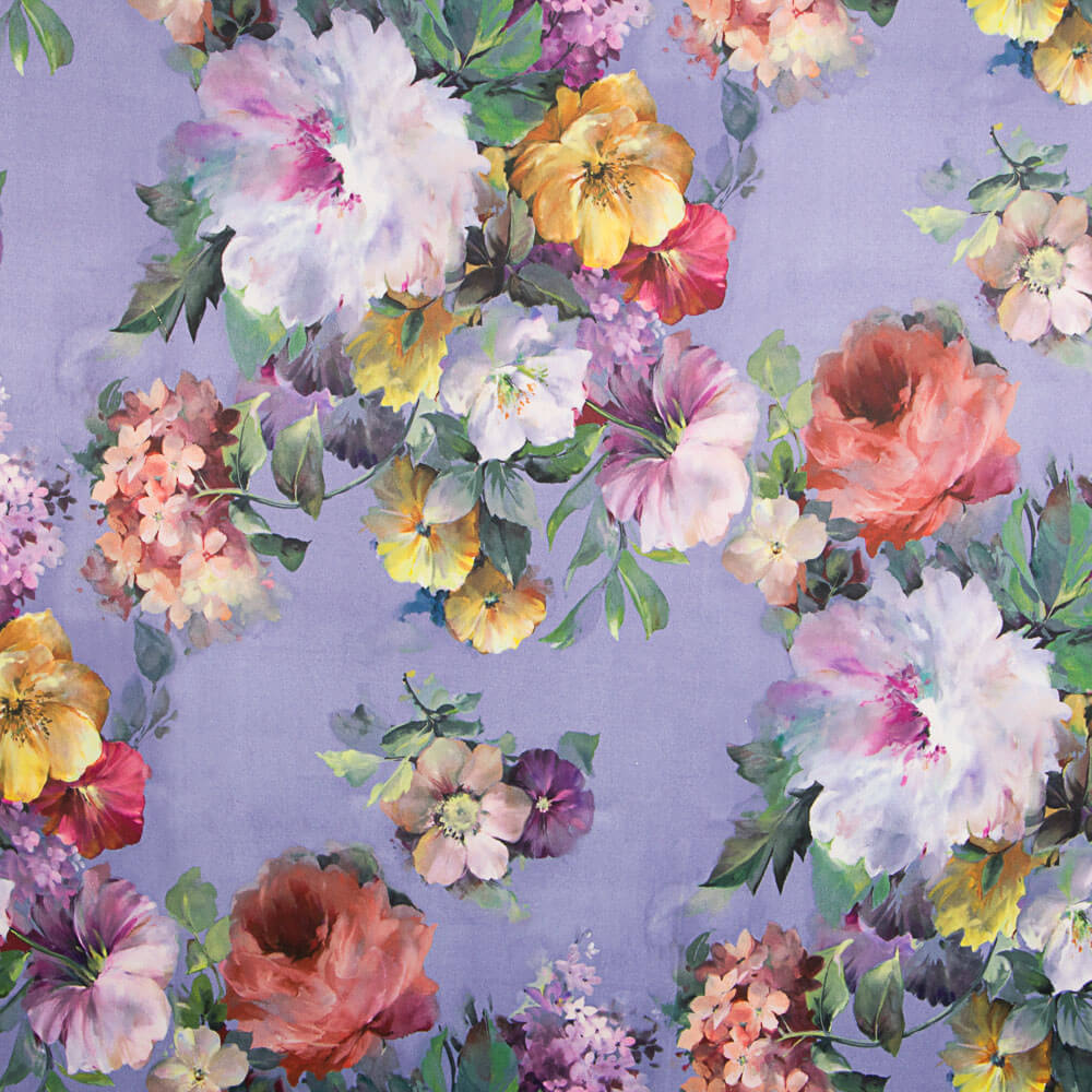 Fama Stretch Blume Aquarell Mauve - Ribes y Casals