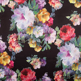 Fama Stretch Flower Aquarell Schwarz - Ribes y Casals
