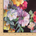 Fama Stretch Flower Aquarell Schwarz - Ribes y Casals