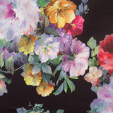 Fama Stretch Flower Aquarell Schwarz - Ribes y Casals