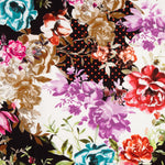 Roter gepunkteter Blumen-Trenchcoat mit Gummizug - Ribes y Casals