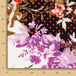 Roter gepunkteter Blumen-Trenchcoat mit Gummizug - Ribes y Casals