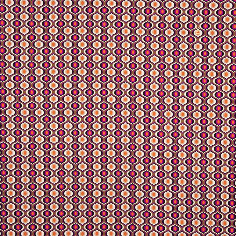Krepp Polyester Geometrisch Polyester Krepp Rosa Auge - Ribes y Casals