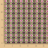 Geometrisches Polyester Krepp Polyester Grünes Auge - Ribes y Casals
