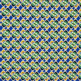 Polyester Krepp Polyester Blume Geometrisch Blau - Ribes y Casals