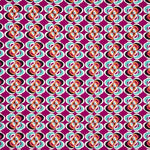 Geometrische Blume Polyester-Krepp Fuchsia - Ribes y Casals