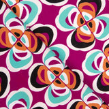 Geometrische Blume Polyester-Krepp Fuchsia - Ribes y Casals