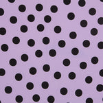 Mauve Schwarz Polka Dots Krepp 33mm - Ribes y Casals