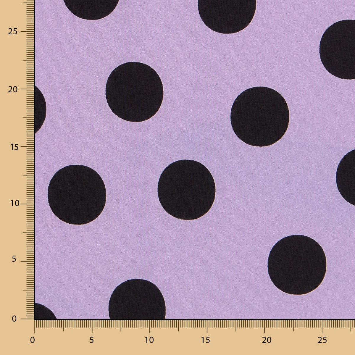 Mauve Schwarz Polka Dots Krepp 33mm - Ribes y Casals