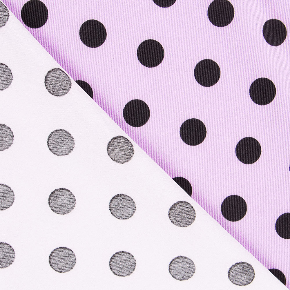 Twill Stretch Twill Mauve Mauve Schwarz - Ribes y Casals
