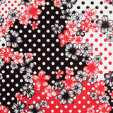 Bielastic Flower Polka Dots Mix Rot - Ribes y Casals