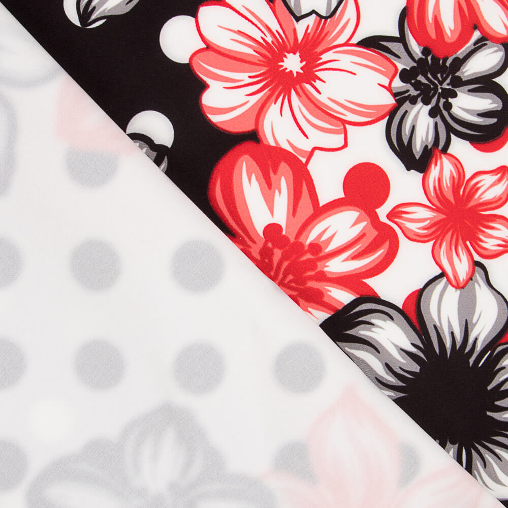 Bielastic Flower Polka Dots Mix Rot - Ribes y Casals
