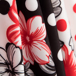 Bielastic Flower Polka Dots Mix Rot - Ribes y Casals