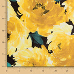 Fama Stretch Blume Pinselstriche Gelb - Ribes y Casals