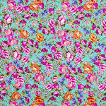 Cretona Polyester Krepp Cretona Nita Türkis - Ribes y Casals