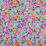Cretona Polyester Krepp Cretona Nita Türkis - Ribes y Casals