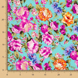 Cretona Polyester Krepp Cretona Nita Türkis - Ribes y Casals