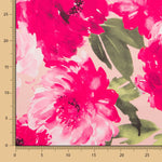 Fama Stretch Blume Pinselstriche Fuchsia - Ribes y Casals