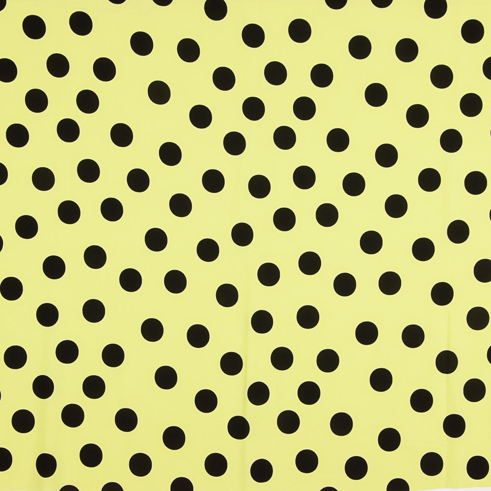 Polka Dot Krepp 33mm Limette - Ribes y Casals