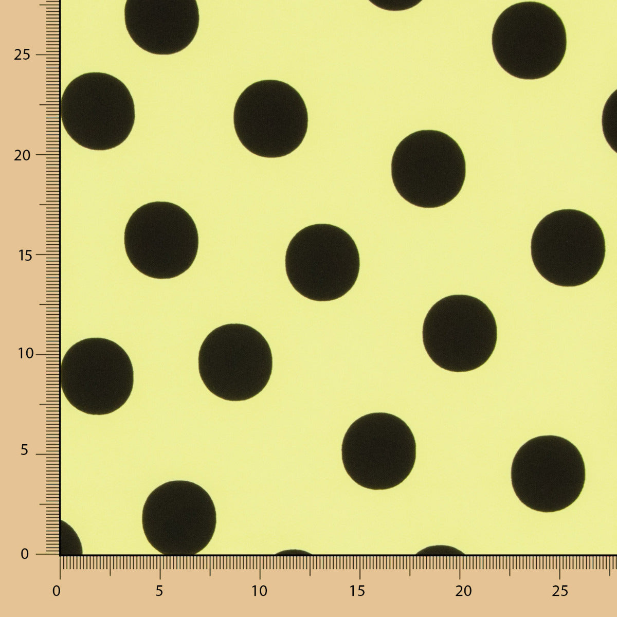 Polka Dot Krepp 33mm Limette - Ribes y Casals