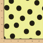 Polka Dot Krepp 33mm Limette - Ribes y Casals